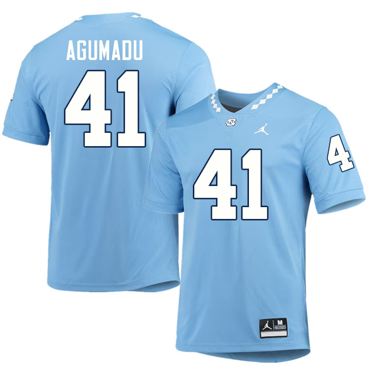 #41 Jonathan Agumadu North Carolina Tar Heels College Football Jersey Stitched-Carolina Blue #41 Jonathan Agumadu North Carolina Tar Heels College Football Jersey Stitched-Carolina Blue